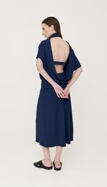 VESTIDO COQUETEL MÍDI EM CREPE