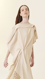 VESTIDO LONGO ESTILO KAFTAN EM CREPE