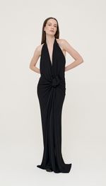 VESTIDO LONGO FRENTE ÚNICA EM MALHA