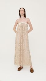 VESTIDO  AMPLO EM RENDA 