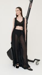VESTIDO ESTILO ROBE EM GEORGETE DE SEDA