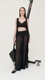 VESTIDO ESTILO ROBE EM GEORGETE DE SEDA
