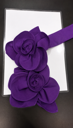 Conjunto flor em tecido