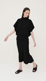 VESTIDO COQUETEL MÍDI EM CREPE