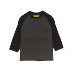 Camiseta Raglan 3/4 Grafite Estonada