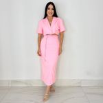 CONJUNTO SAIA E CROPPED DE ALFAIATARIA PARKER