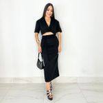 CONJUNTO SAIA E CROPPED DE ALFAIATARIA PARKER
