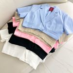 CONJUNTO SAIA E CROPPED DE ALFAIATARIA PARKER