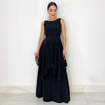 VESTIDO LONGO CREPE MADRID SAMREEN