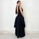 VESTIDO LONGO CREPE MADRID SAMREEN