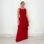 VESTIDO LONGO CREPE MADRID SAMREEN