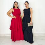 VESTIDO LONGO CREPE MADRID SAMREEN