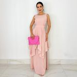 VESTIDO LONGO CREPE MADRID SAMREEN