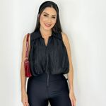 CROPPED BALONÊ ACETINADO BLUNT