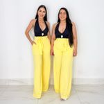 CALÇA PANTALONA CREPE SLAB CAROLYN