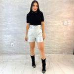 SHORT COM CINTO COURO FAKE RHEIN