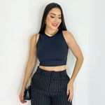CROPPED EM POLIAMIDA LISO MAYA