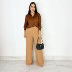 CALÇA PANTALONA CREPE SLAB CAROLYN