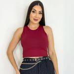 CROPPED EM POLIAMIDA LISO MAYA