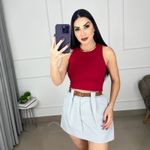 CROPPED EM POLIAMIDA LISO MAYA