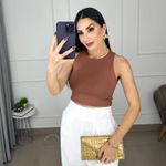 CROPPED EM POLIAMIDA LISO MAYA