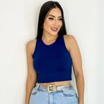CROPPED EM POLIAMIDA LISO MAYA