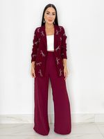 CALÇA PANTALONA CREPE SLAB CAROLYN