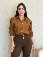 CAMISA CREPE PEROLADA POCALI