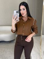 CAMISA CREPE PEROLADA POCALI