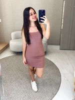 VESTIDO TUBINHO CANELADO PREMIUM ROSSIE
