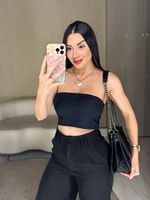 BOLSA EM COURO COM ALÇA METÁLICA ZANA
