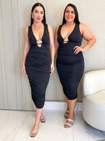 VESTIDO MIDI  FLUITY EMERY