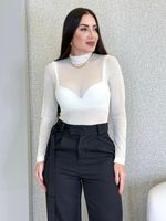 BLUSA TULE GOLA ALTA ALLIN