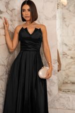 VESTIDO TAFETÁ LONGO TOMARA QUE CAIA DALLASS