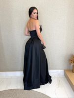 VESTIDO TAFETÁ LONGO TOMARA QUE CAIA DALLASS
