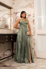 VESTIDO TAFETÁ LONGO TOMARA QUE CAIA DALLASS