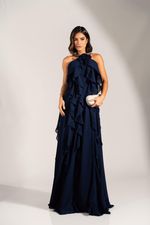 VESTIDO CREPE CHIFON CURLING