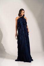 VESTIDO CREPE CHIFON CURLING
