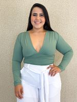 BODY POLIAMIDA DECOTE EM V MATZ