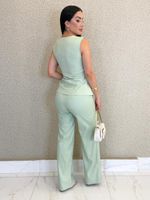 CONJUNTO CALÇA E COLETE SULLER