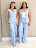 CONJUNTO CALÇA E COLETE SULLER