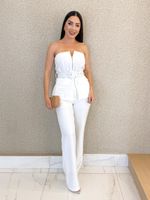 CONJUNTO BLUSA E CALÇA DE ALFAIATARIA BEST 