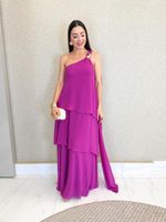 VESTIDO CREPE CHIFON NULA MANGA MELIE