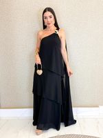 VESTIDO CREPE CHIFON NULA MANGA MELIE