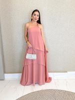 VESTIDO CREPE CHIFON NULA MANGA MELIE