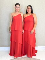 VESTIDO CREPE CHIFON NULA MANGA MELIE