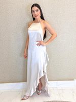 VESTIDO DE CETIM DE ALCINHA SATIN
