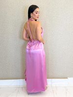 VESTIDO DE CETIM DE ALCINHA SATIN