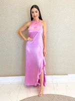 VESTIDO DE CETIM DE ALCINHA SATIN