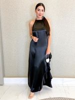 VESTIDO DE CETIM DE ALCINHA SATIN